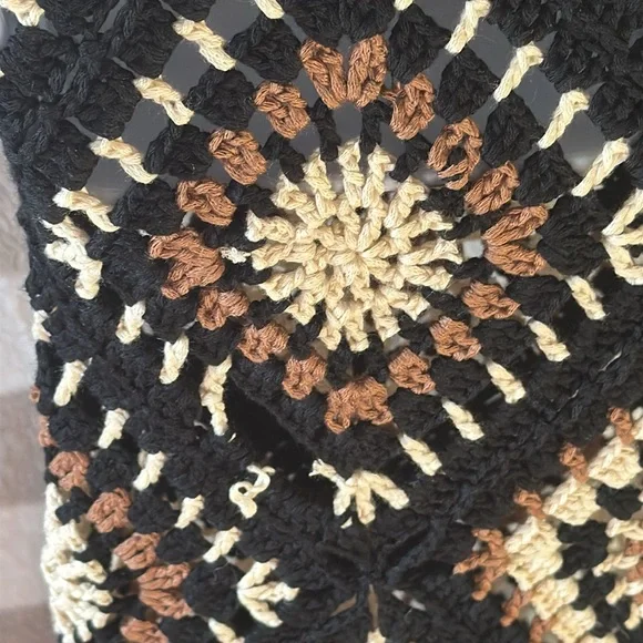 Elan Crochet Maxi Tank Top Strap Swim Cover Up Dress Floor Length Size M/Medium - Picture 11 of 12